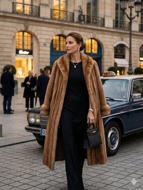 Brown Mink Fur Coat